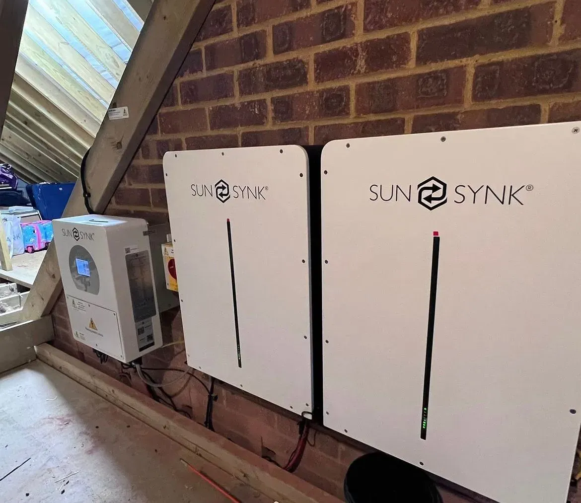 Innovative Solutions for Sustainable Living Sun Synk Inverter and Battery installation by Prime Energy Solutions